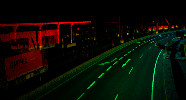Georeferencer point cloud output